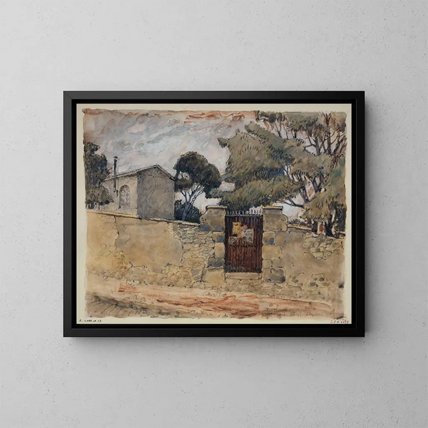 Rue du Chevalier de La Barre - Ferdinand Boberg — inramlat konstverk på väggen