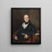 Portrait av August Walter - Ferdinand Georg Waldmüller — inramlat konstverk på väggen