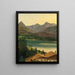 Lac Wolfgangsee med Dachstein-massivet - Ferdinand Georg Waldmüller — inramlat konstverk på väggen