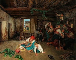 Ferdinand Georg Waldmller - Preparing the Celebration of the Wine Harvest.webp