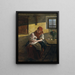 Repos du dimanche - Ferdinand Georg Waldmüller — inramlat konstverk på väggen