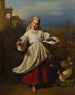 Le vendeur de fleurs - Ferdinand Georg Waldmüller — vy av konstverket