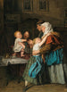 La visite des grands-parents - Ferdinand Georg Waldmüller — vy av konstverket