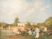 sommar dag i trädgården vid palatset - Ferdinand Heilbuth — vy av konstverket