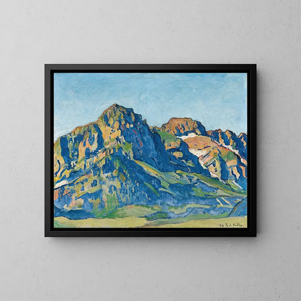 Les Dents Blanches - Ferdinand Hodler — inramlat konstverk på väggen