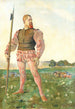 Den arga krigaren - Ferdinand Hodler — vy av konstverket