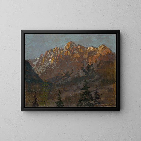 Motiv av Tatras - Ferdinand Katona — inramlat konstverk på väggen