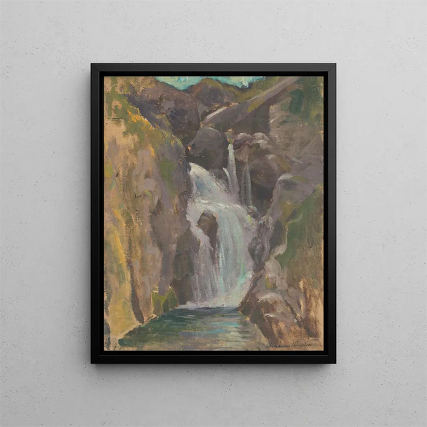 Cascade - Ferdinand Katona — inramlat konstverk på väggen