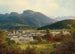 Vue sur Ischl et la Kaiservilla - Ferdinand Lepié — vy av konstverket