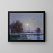 Bord de Loire au clair de lune - Ferdinand du Puigaudeau — inramlat konstverk på väggen