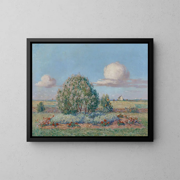 Parterre fleuri - Ferdinand du Puigaudeau — inramlat konstverk på väggen