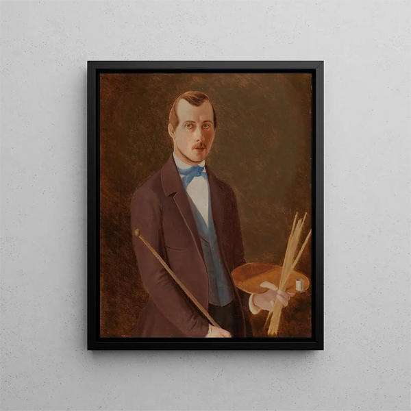 Självporträtt - Ferdinand von Wright — inramlat konstverk på väggen