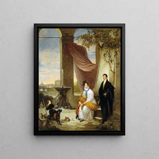 Ferdinando Cavalleri - Charles Izard Manigault and His Family in Rome.webp