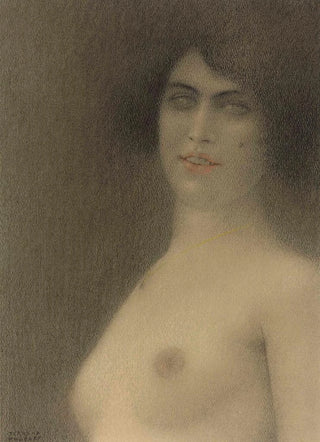 Fernand Khnopff - Des cheveux noirs LAnge du mal.webp
