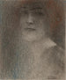 Studie av en dam - Fernand Khnopff — vy av konstverket