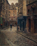 La rue de Lanneau Effet de pluie - Fernand Maillaud — vy av konstverket