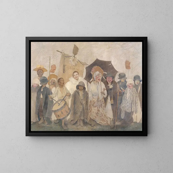 La Vachalcade - Fernand Pelez — inramlat konstverk på väggen