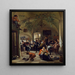 Fest i en taverna - Jan Steen — inramlat konstverk på väggen