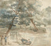 Eleganta figurer med en hund nära en sjö - Thomas Rowlandson — vy av konstverket