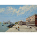 figurer nära Molen med Libreria, Punta della Dogana och Santa Maria della Salute i fjärran - Antonietta Brandeis