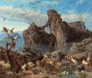Filippo Palizzi - After the Flood the Exit of the Animals from the Ark.webp