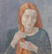 Fille aux longs cheveux - Walther Gamerith — vy av konstverket