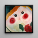 Flicka med smörblommor - Theo van Doesburg — inramlat konstverk på väggen