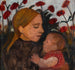 Flicka med barn - Paula Modersohn-Becker — vy av konstverket