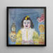 Fille med kommunionsmasker - James Ensor — inramlat konstverk på väggen