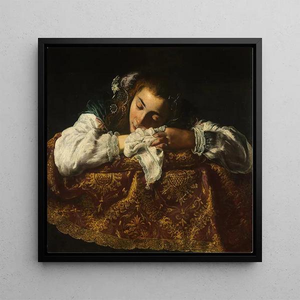 Fille endormie - Domenico Fetti