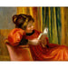 Reproduktion av målningen Flicka som läser - Pierre-Auguste Renoir