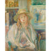 Reproduktion av målningen Flicka med halmhatt - Berthe Morisot