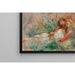 Reproduktion av målningen Flicka som ligger på gräset och flicka som arrangerar en bukett - Pierre-Auguste Renoir