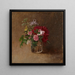 Blommor i ett glas - Albert Edelfelt — inramlat konstverk på väggen