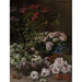 Reproduktion av målningen av vårblommor - Claude Monet