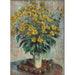 Reproduktion av målningen av jordärtskocka blommor - Claude Monet