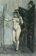 Le paravent - Félicien Rops — vy av konstverket