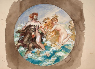 Flix Bracquemond - Couple on sea horses.webp