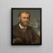 Portrait d'Édouard Manet - Félix Bracquemond — inramlat konstverk på väggen