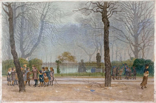 Flix Brard - Place de Montrouge et Square de la Mairie XIV Paris.webp