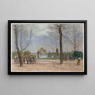 Flix Brard - Place de Montrouge et Square de la Mairie XIV Paris.webp