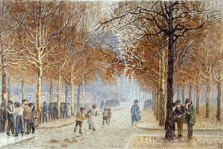Flix Brard - Rue Brzin et avenue du Maine 14me arrondissement novembre 1917.webp