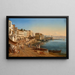 Vue du Port de Naples - Félix Fouilhouze — inramlat konstverk på väggen