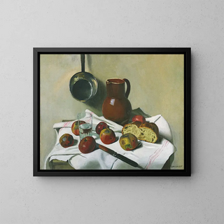 Flix Vallotton - Apples Jug Glass Of Water And Tin Pan.webp