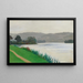 La Seine à Tournedos - Félix Vallotton — inramlat konstverk på väggen