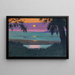 Coucher de soleil à Grace, ciel orange et violet - Félix Vallotton — inramlat konstverk på väggen