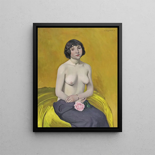 Flix Vallotton - Woman With Rose.webp