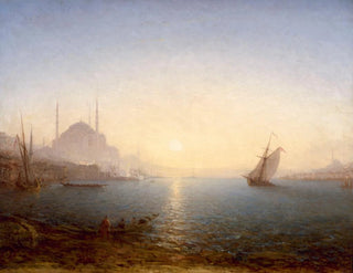 Flix Ziem - Constantinople SainteSophie Au Soleil Levant.webp