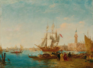 Flix Ziem - Embarquement Sur Le Quai Des Esclavons.webp