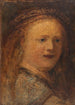 Studie av kvinna kopia efter Rembrandt - Félix Ziem — vy av konstverket